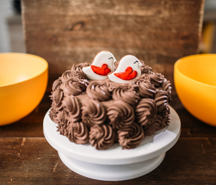 Chocolate Cake Cookies in Glaze